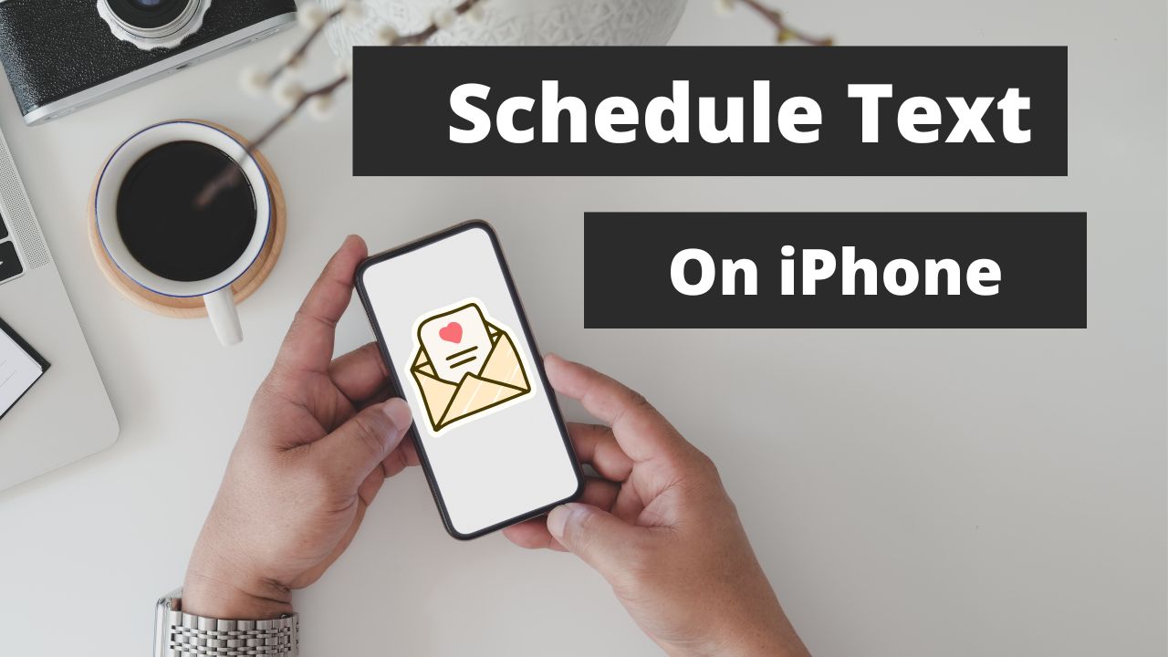 schedule a text on iphone
